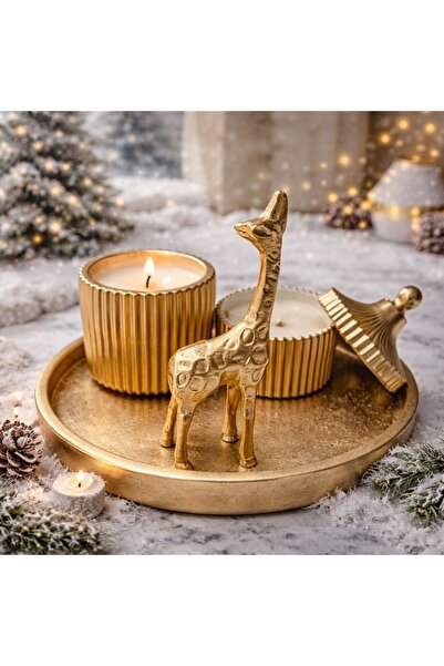 ersu store Gold Altın Tasarım Beton Seti Hediyelik Ev Dekorasyonu