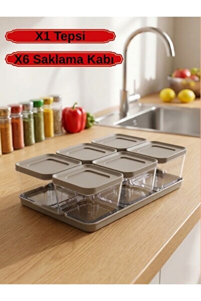 Eviniz güzel 6 Bölmeli Kapaklı Kahvaltılık & Mezelik Organizer Seti – Çok Ama...