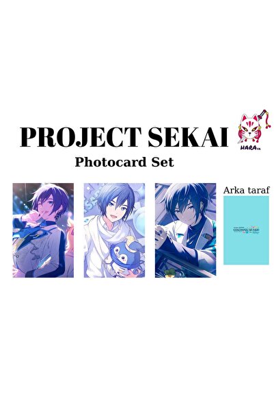 Hara Company Project Sekai KAITO Photocard Seti / Koleksiyon Kartı Seti