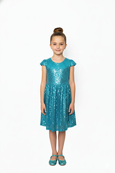 Bidani -Blue Sparkle Fun Dress, 2Y to 5Y