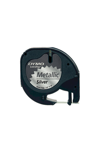 Dymo شريط ليترتاج معدني 12 مم × 4 MT رمادي 91208