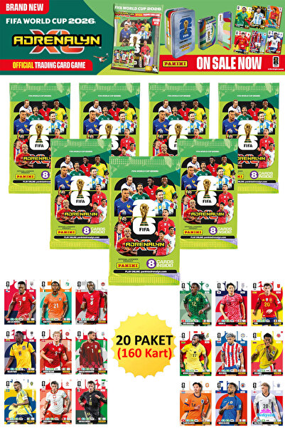 hediyecik Panini FIFA World Cup 2026 Adrenalyn XL Trading Card Paketi – Futbo...