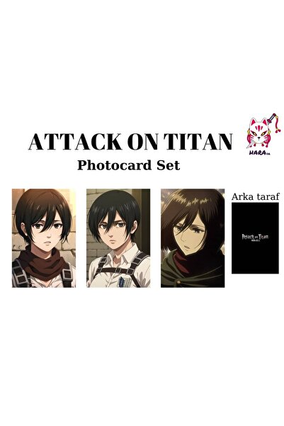Hara Company Set de carduri foto anime Attack on Titan Mikasa Ackerman / Set ...