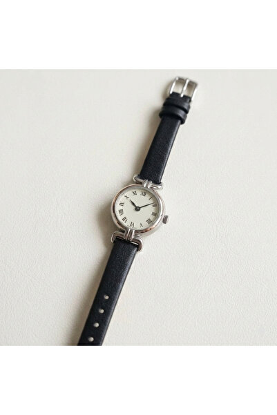 AGAPI Black Leather Strap Women's Wristwatch with Gold Case – Stylish Watch w...