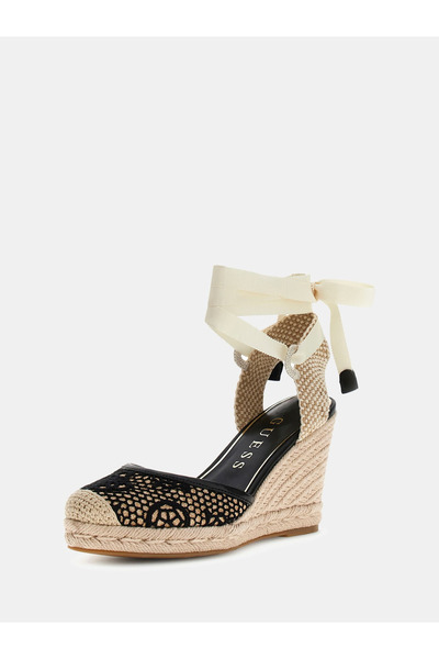 Guess Cheyin Women's Straw Wedge Heel Shoes Fljchyfal04 -Stylish Design