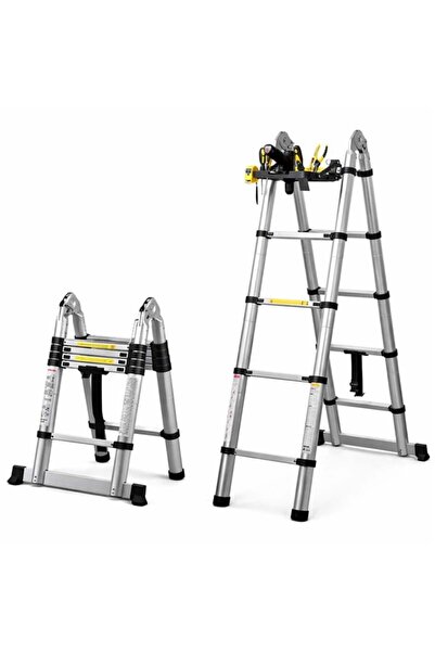 SUNUP SN-29682 3.2+3.2 Metre Teleskopik Merdiven Karavan & Tekne Katlanır Alü...