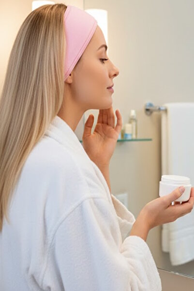 CAŞ DEKORASYON Ručnik za kosu sa čičkom u ružičastoj boji