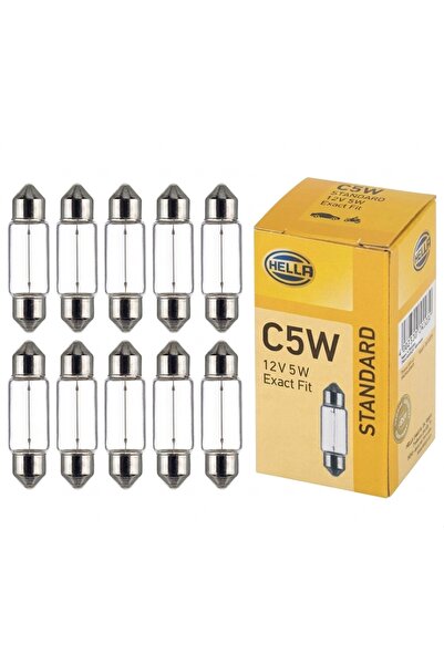 DuoLight C5W 12V 5W Standard Halojen Soft Ampul - İç Aydınlatma ve Plaka Lamb...