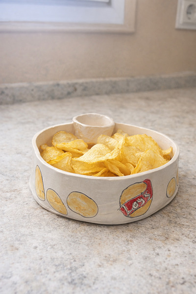 Handmade Seramik Cips kasesi