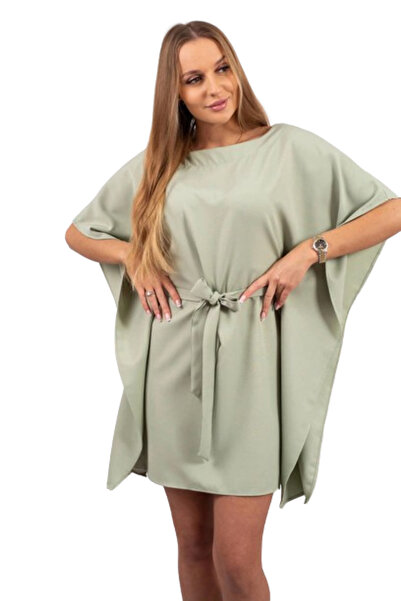 Kesi Rochie supradimensionată cu aripi de liliac, mentă închisă
