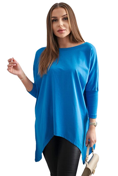 Kesi Oversized blue-light blue blouse