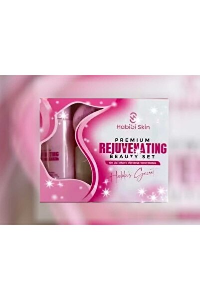 HABIBI SKIN ESSENTIALS مجموعة تجميل فاخرة لتجديد البشرة بـ 10 أضعاف التبييض ا...