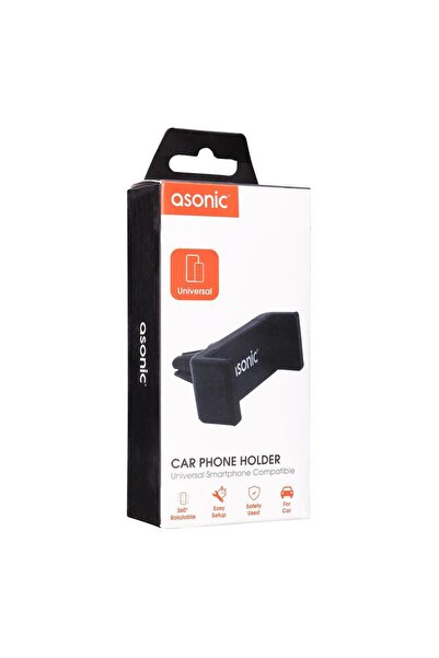 Asonic AS-H01 Universal Ayarlanabilir Siyah Araç Telefon Tutucu