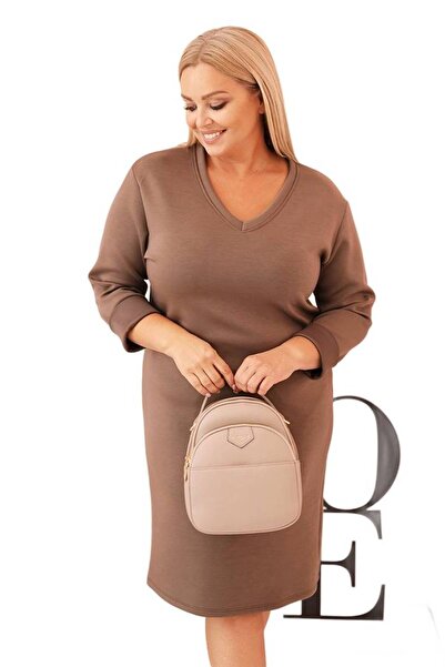 Kesi Fango Women's V-neck Dress, Plus Size