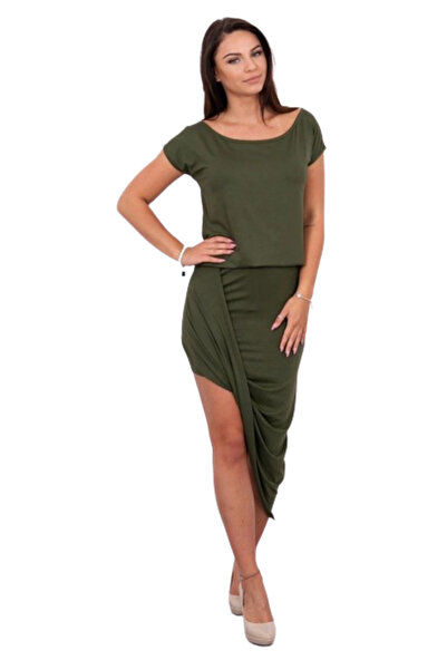 Kesi Rochie asimetrică kaki