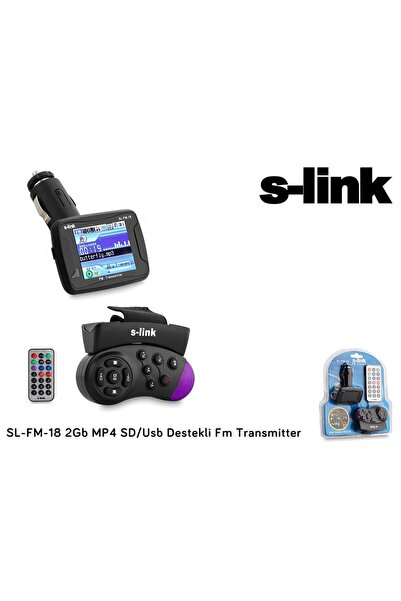 ELBA S-link SL-FM-18 2gb mp4 Transmıtter sd+usb Destekli Kumandalı Direksiyon...