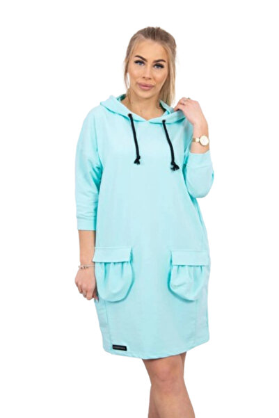 Kesi Rochie cu glugă menta