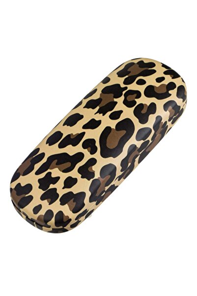 OEM Husa Dreptunghiulara Dura cu Model Leopard pentru Ochelari de Soare
