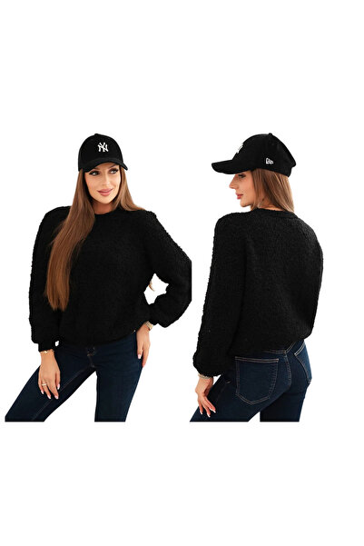 Kesi Pulover de damă din mohair moale, negru