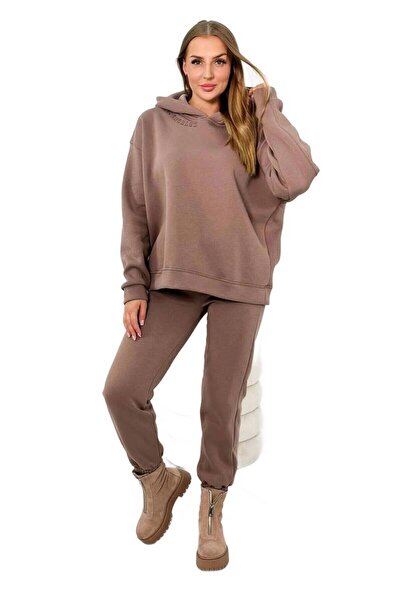 Kesi Set izolat cu broderie Los Angeles mocca
