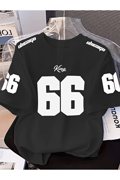 gencerco Μπλουζάκι King 66 με στάμπα, Premium, Oversize