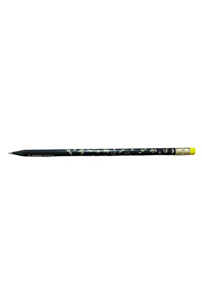 Besay Toys Party Patterned Pencil with Eraser-Yellow