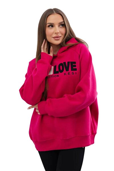 Kesi Hanorac termoizolant fuchsia din bumbac