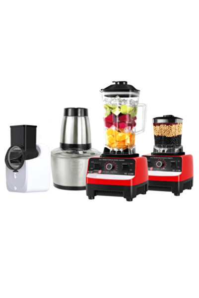 Golden Complete Kitchen Package (Blender + Grinder + Chopper + Electric Slicer)
