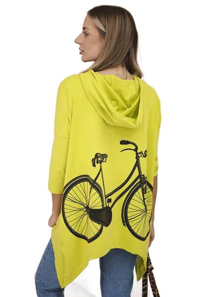 Kesi Hanorac cu imprimeu de biciclete Kiwi