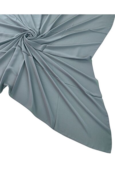 mim eşarp Enba Dubai Solid Color Large Size Scarf 120X120 cm - Gray