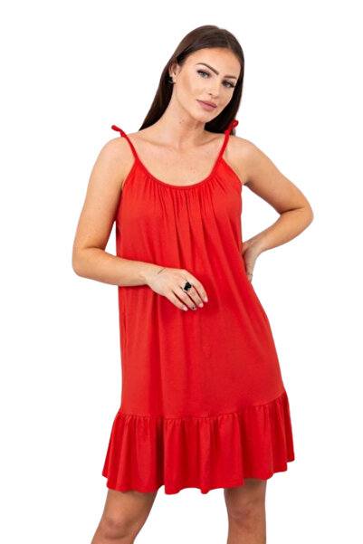 Kesi Rochie roșie cu bretele subțiri