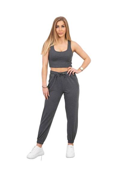 Kesi Set top + pantaloni grafit
