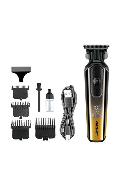 Geemy Aparat de tuns barba profesional GEEMY, LCD Display, Autonomie 70 min,L...
