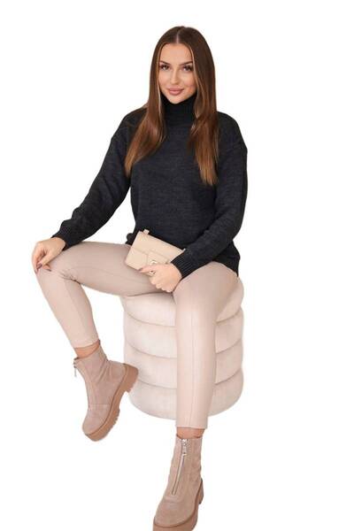 Kesi Pulover cu guler înalt grafit