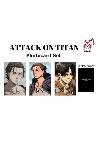 Hara Company Set de carduri foto anime Attack on Titan Eren Yeager / Set de c...