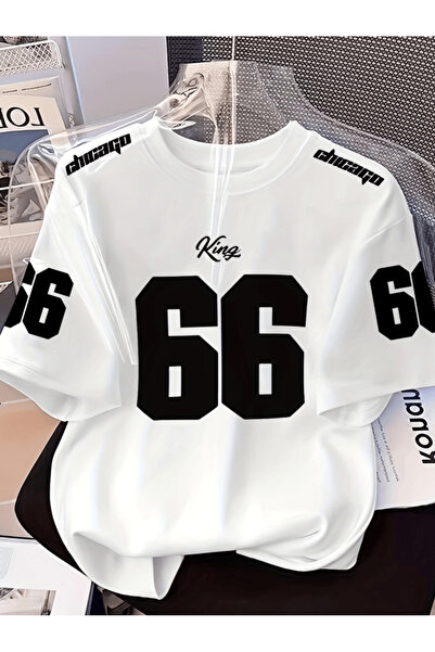 gencerco Μπλουζάκι King 66 με στάμπα, Premium, Oversize