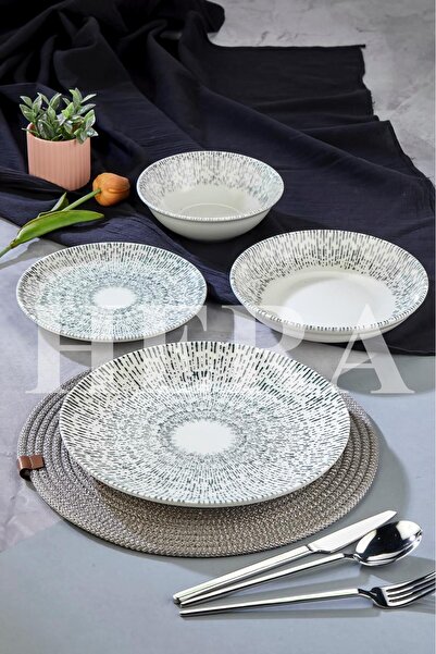 HERA Set de cină din porțelan, 24 de piese -