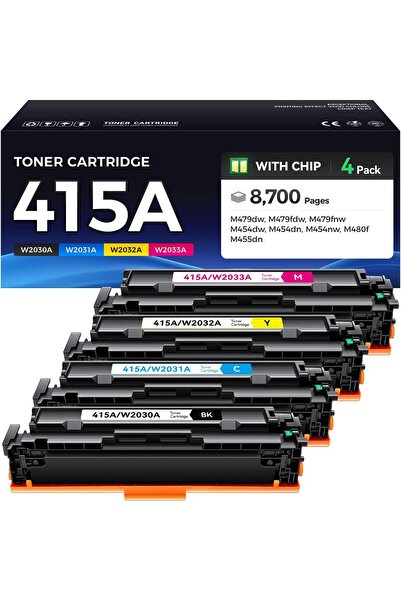 HP 415A W2030A W2031A W2032A W2033A MFP M479fdw M479fnw M479dw M454dw M454dn ...