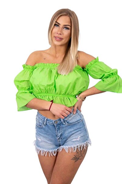 Kesi Light green Spanish blouse