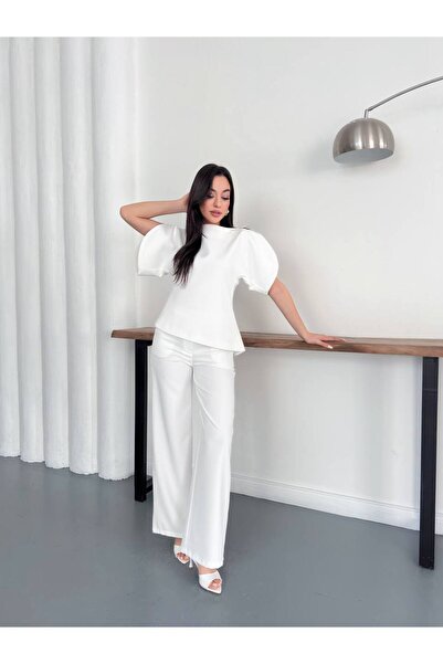 zoezoe Asimetrik Kesim Double Atlas Astarlı İkili Takım