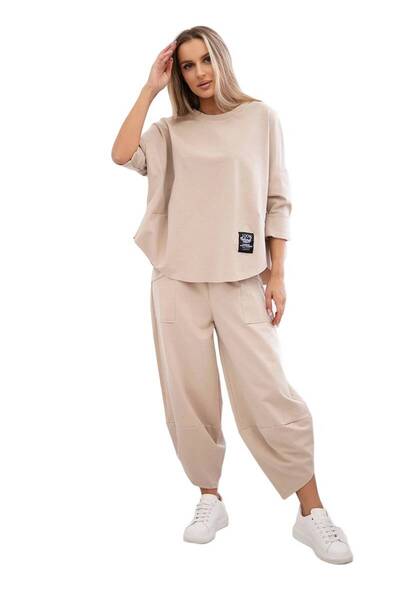 Kesi Set de iarnă Punto Milano: hanorac + pantaloni bej