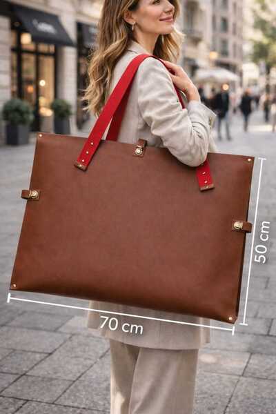 ZYLA Porting Deri Tozlu Proje - Resim - Tablo - Taşıma Çantası Mıknatıslı - K...