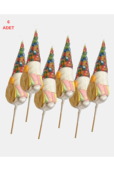 monymoo Party Cone – Jelibon Marshmallow Karışık Parti Külahı 6 Adet