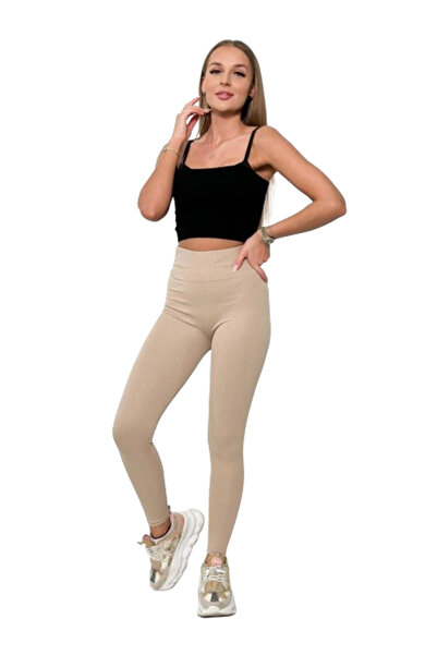 Kesi Colanți bej cu dungi