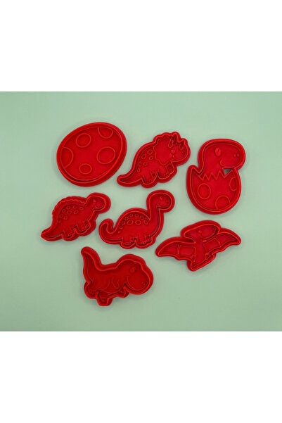 Filkorium3D Dinosaur World Cookie Cutters for Kids - 7 Different Models (6-8 cm)