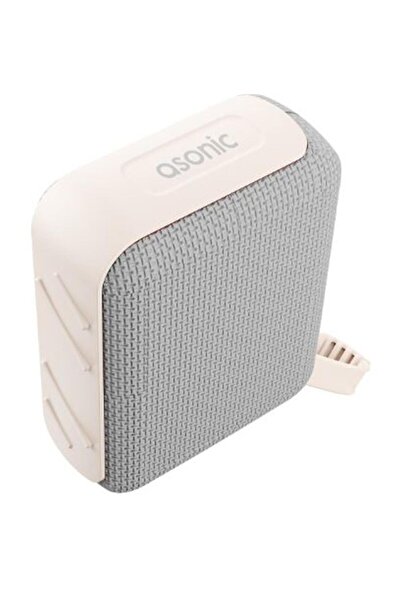 Asonic AS-03 Bej USB-TF-TWS-Bluetooth Destekli 5W 1200mAh Type-C Speaker