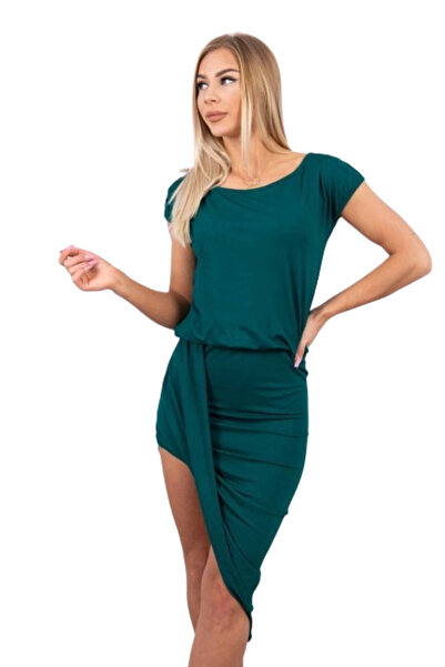 Kesi Rochie asimetrică verde închis