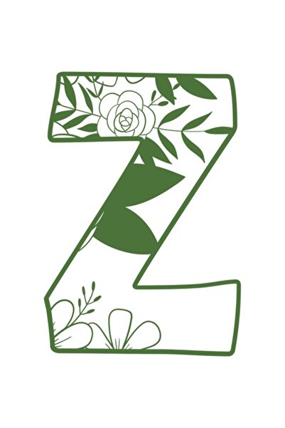 OEM Autocolant decorativ, Litera Z, Verde, 85 cm