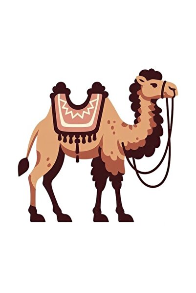 OEM Декоративен стикер, Камила, Жълт