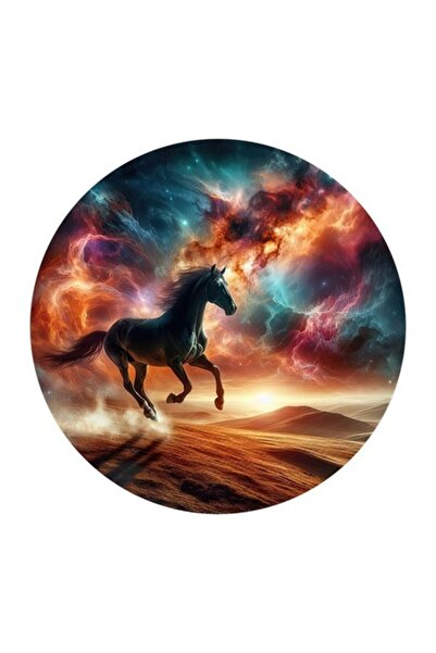 OEM Διακοσμητικό αυτοκόλλητο, Άλογο, Πολύχρωμο